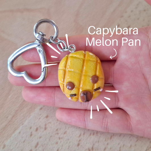 Capybara Melon Pan Keychain