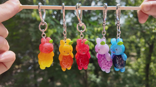 Miffy x Fruit Keychain | Handmade Polymer Clay Keychain